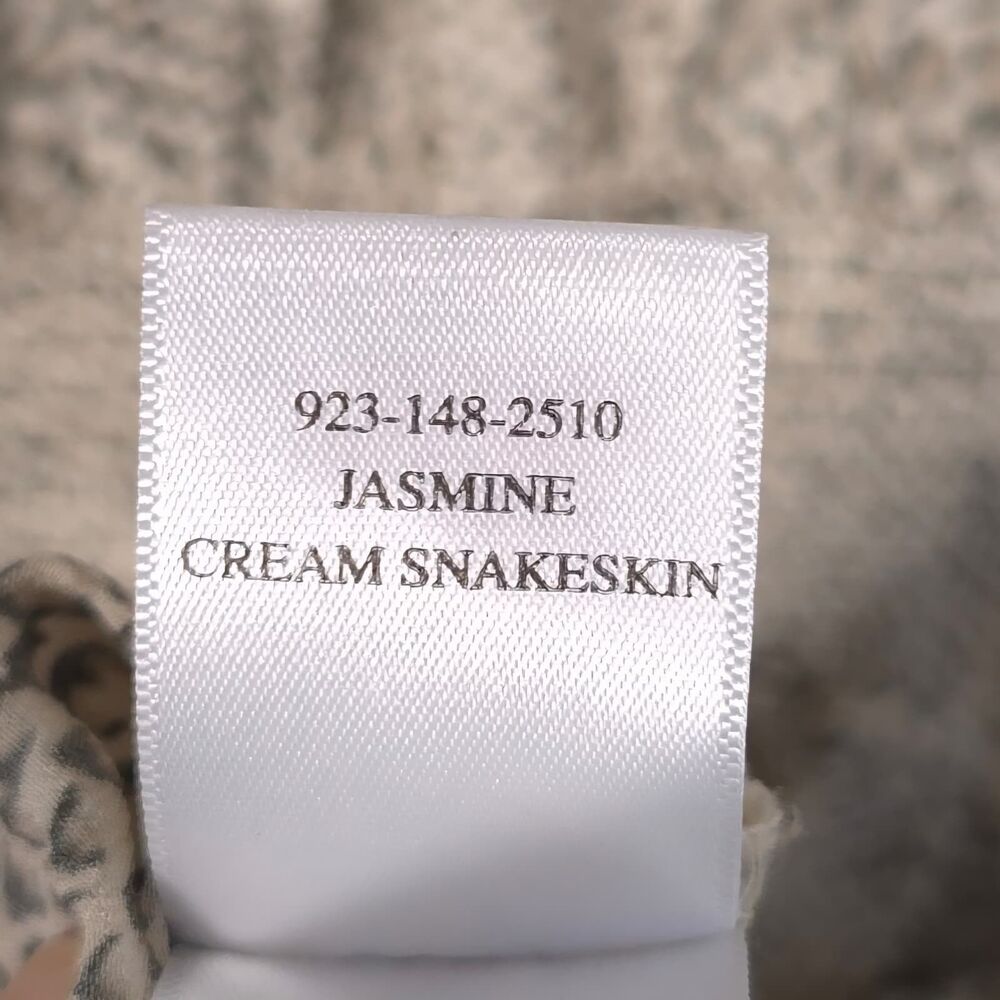RAILS Women's Mini Dress LARGE Smocked Jasmine Cream Snakeskin 923-148-2510 - Picture 10 of 10